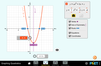 Graficar Funciones Cuadráticas